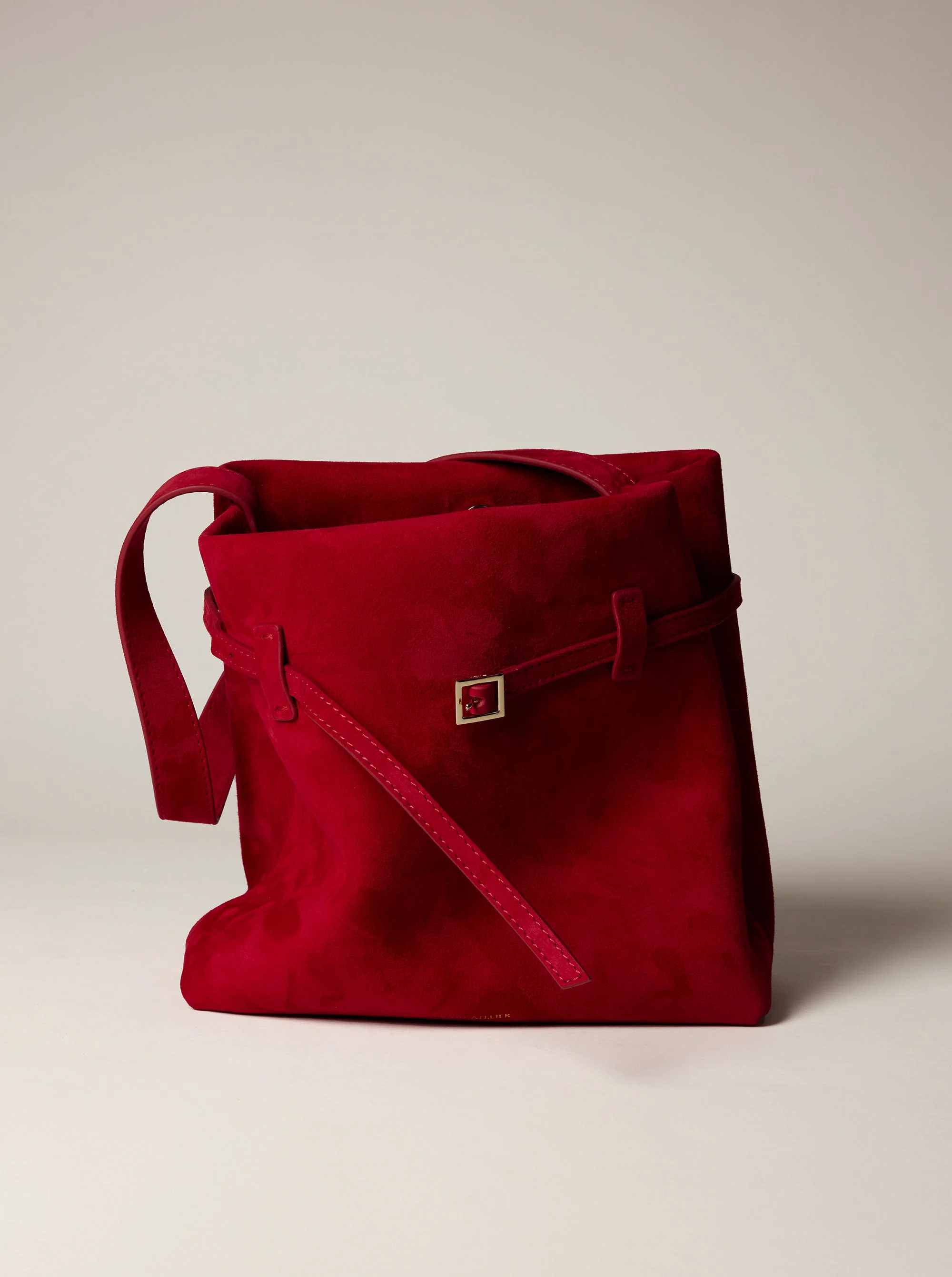 Mini Tote du Jour Red Suede - Image 5